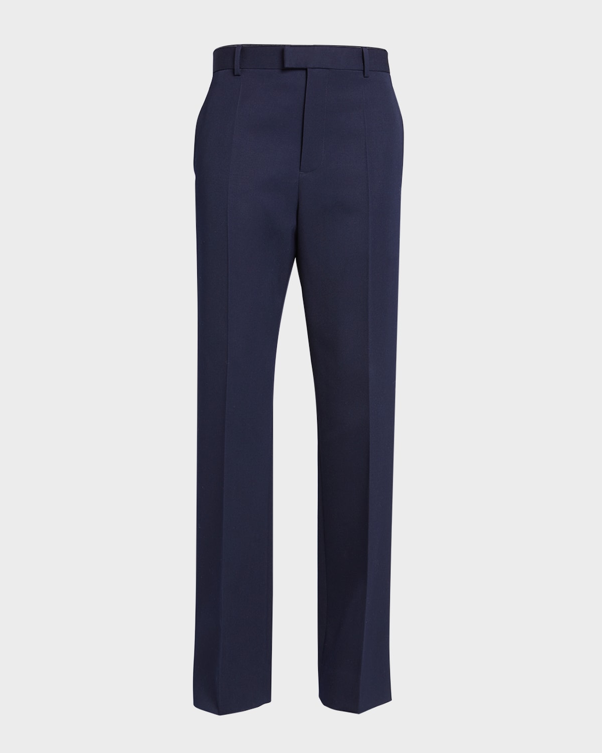 Straight-Leg Wool Crepe Trousers