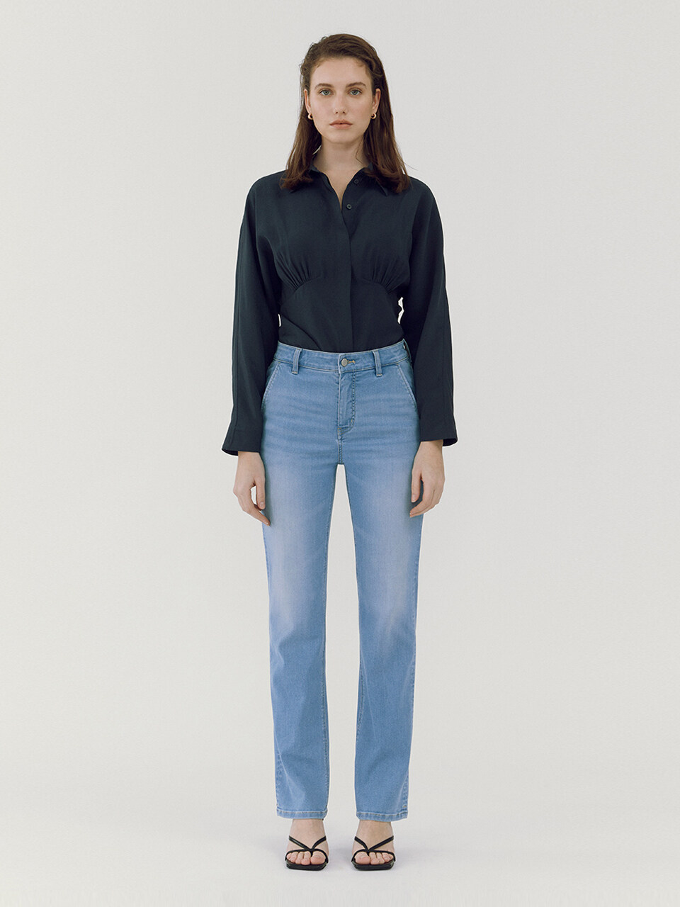 Straight Skinny Jeans - Light Blue