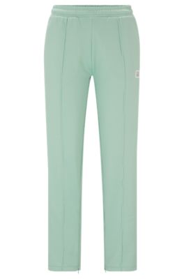 Straight-fit tracksuit bottoms with stacked logo- Light Green Women's Online Exclusives size S