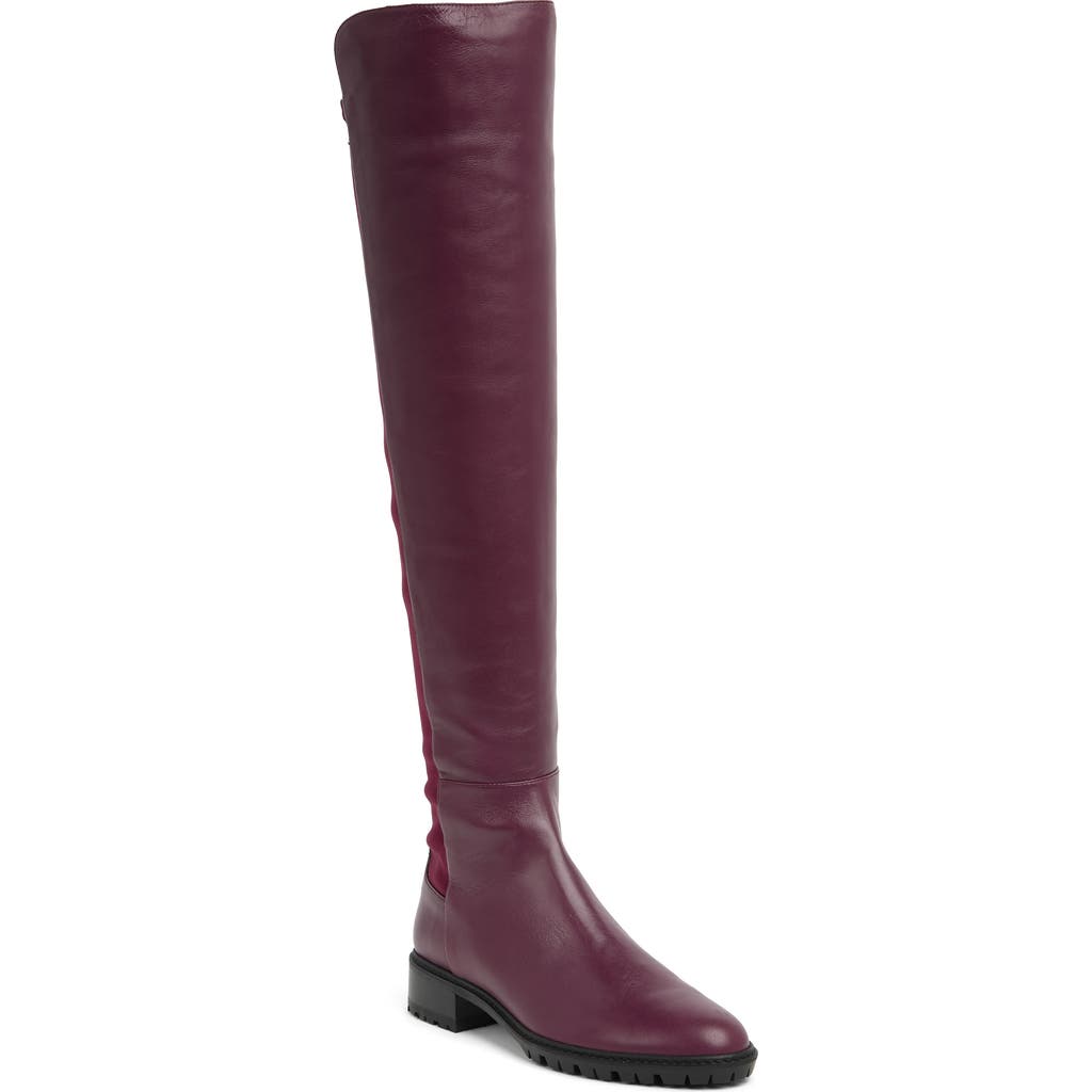 Stuart Weitzman City Over-the-Knee Boot in Cranberry at Nordstrom Rack, Size 4.5