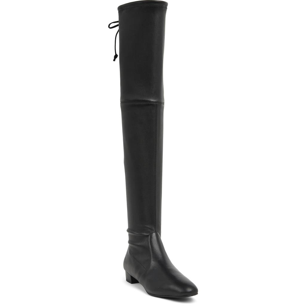 Stuart Weitzman Genna Over-the-Knee Boot in Black Leather at Nordstrom Rack, Size 4.5