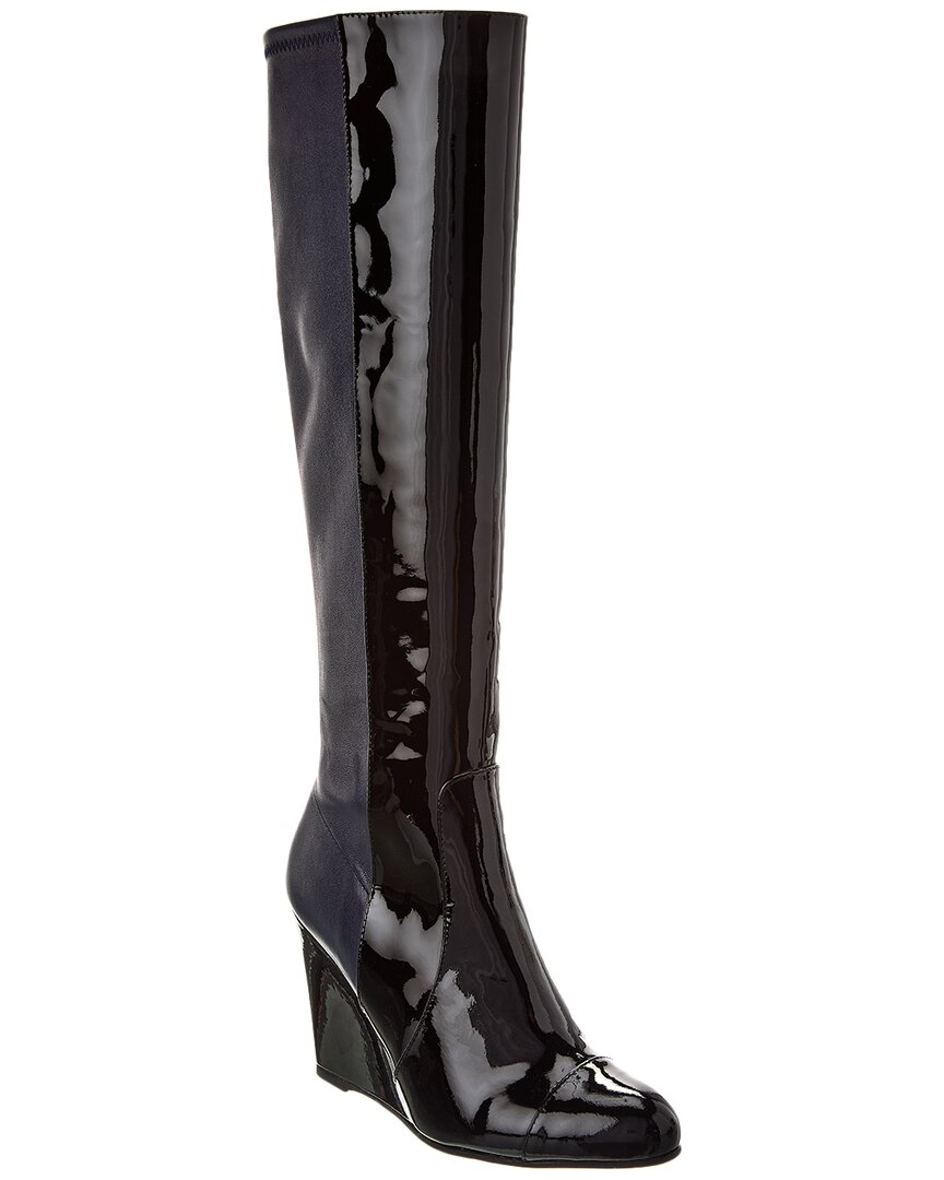 Stuart Weitzman Milla City Wedge Patent & Leather Knee-High Boot