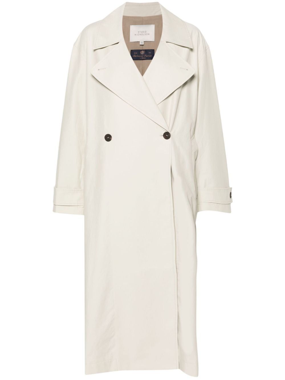 Studio Nicholson Double-Breasted Belted Coat in Mixed Colours, Women's (Size Small)