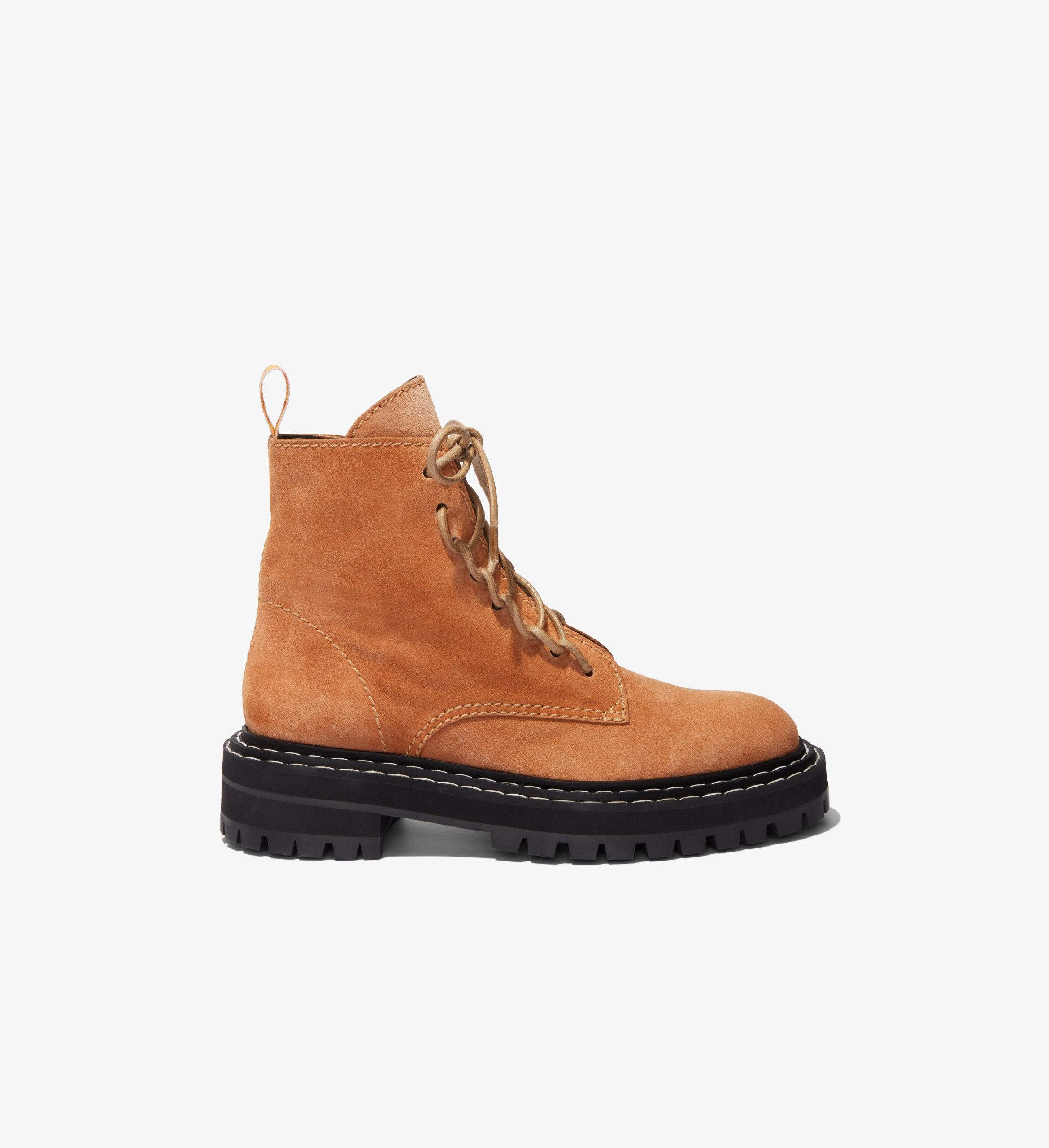 Suede Lug Sole Combat Boots