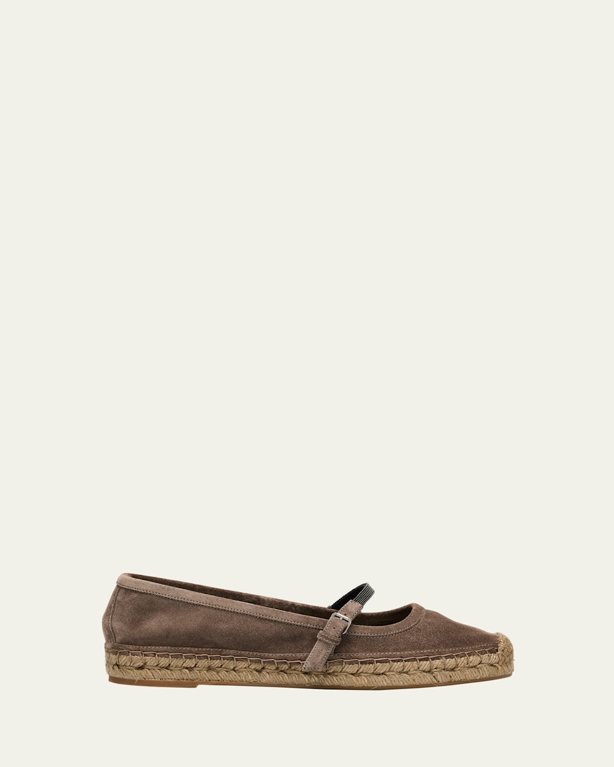 Suede Mary Jane Espadrilles