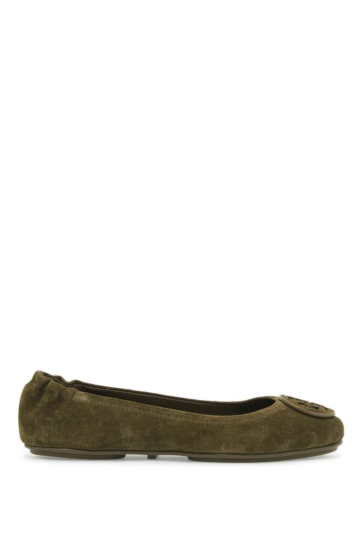 Suede Minnie Travel Ballet Flats