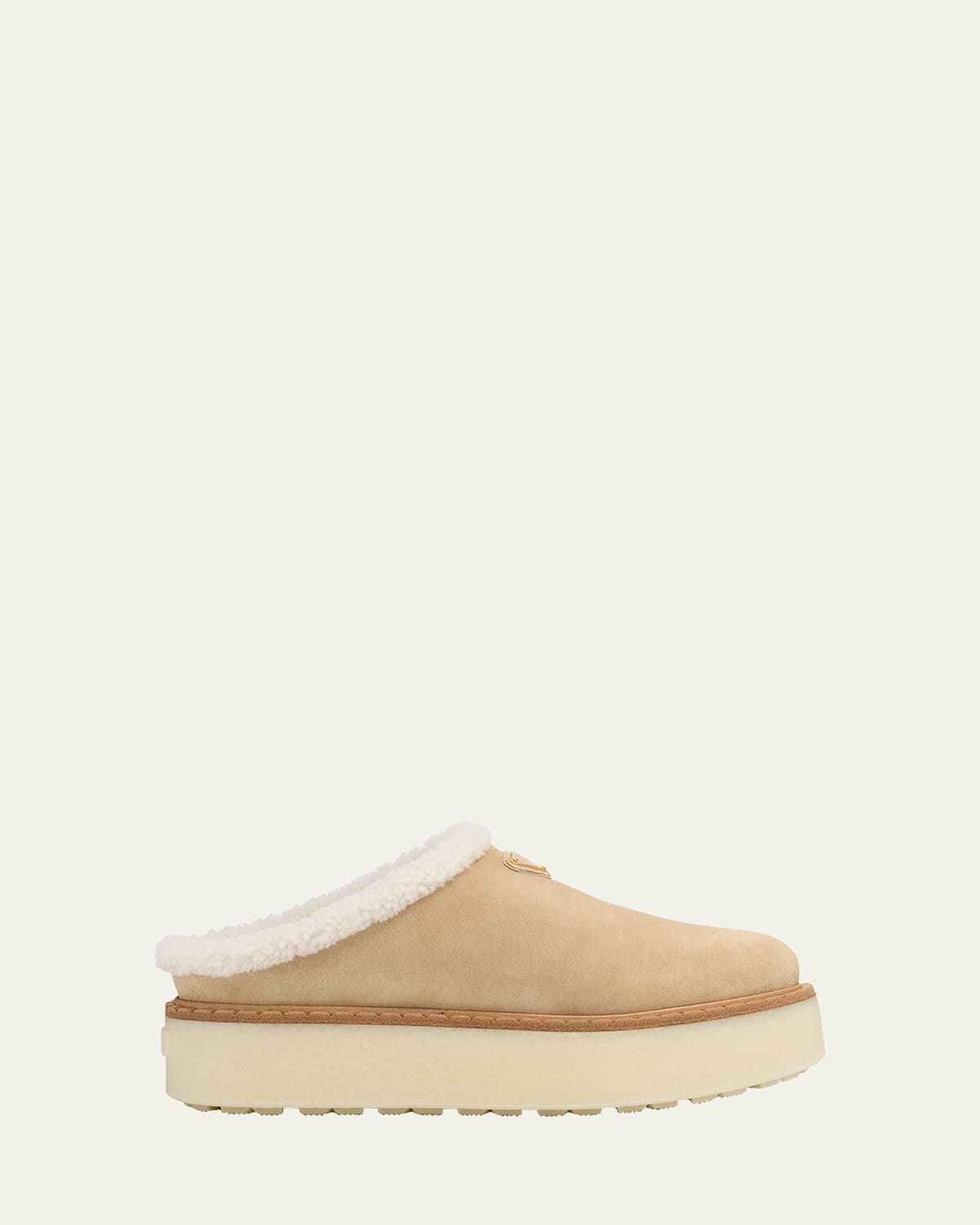 Suede Shearling Cozy Platform Mules