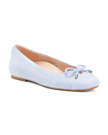 Suede Wide Klara Comfort Ballet Flats for Women