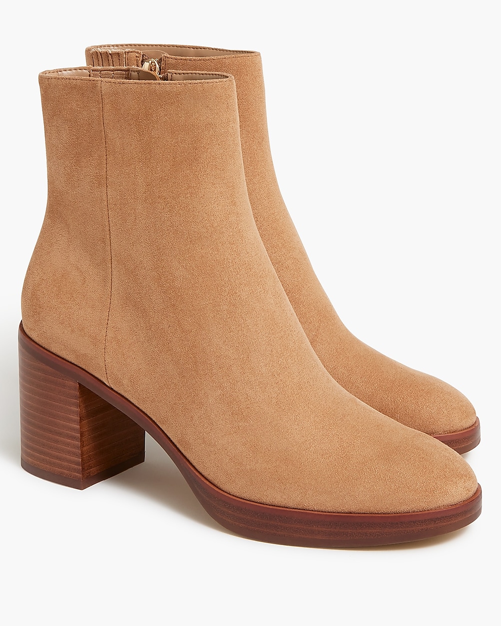 Sueded platform boots