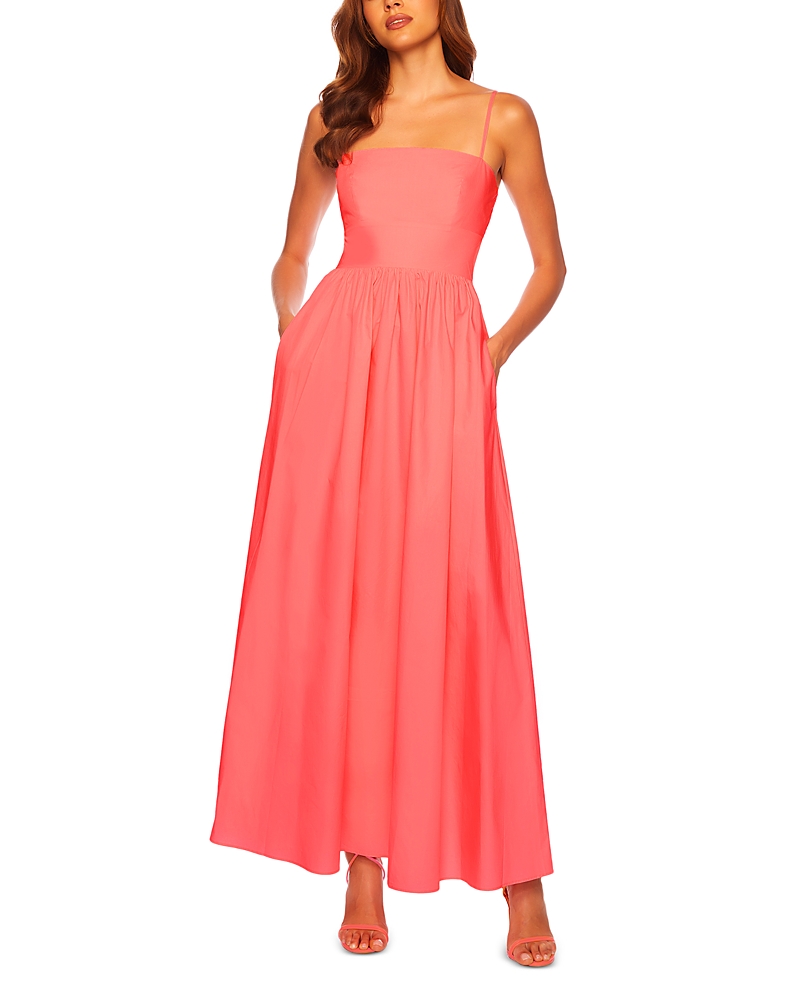 Susana Monaco Cotton Cutout Back Maxi Dress