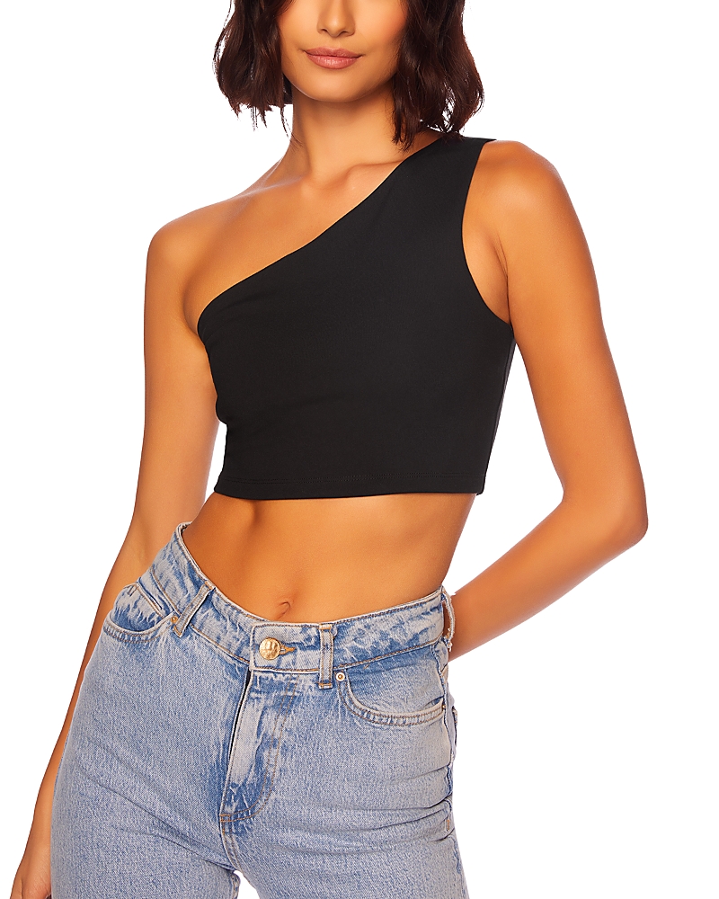 Susana Monaco One Shoulder Crop Top