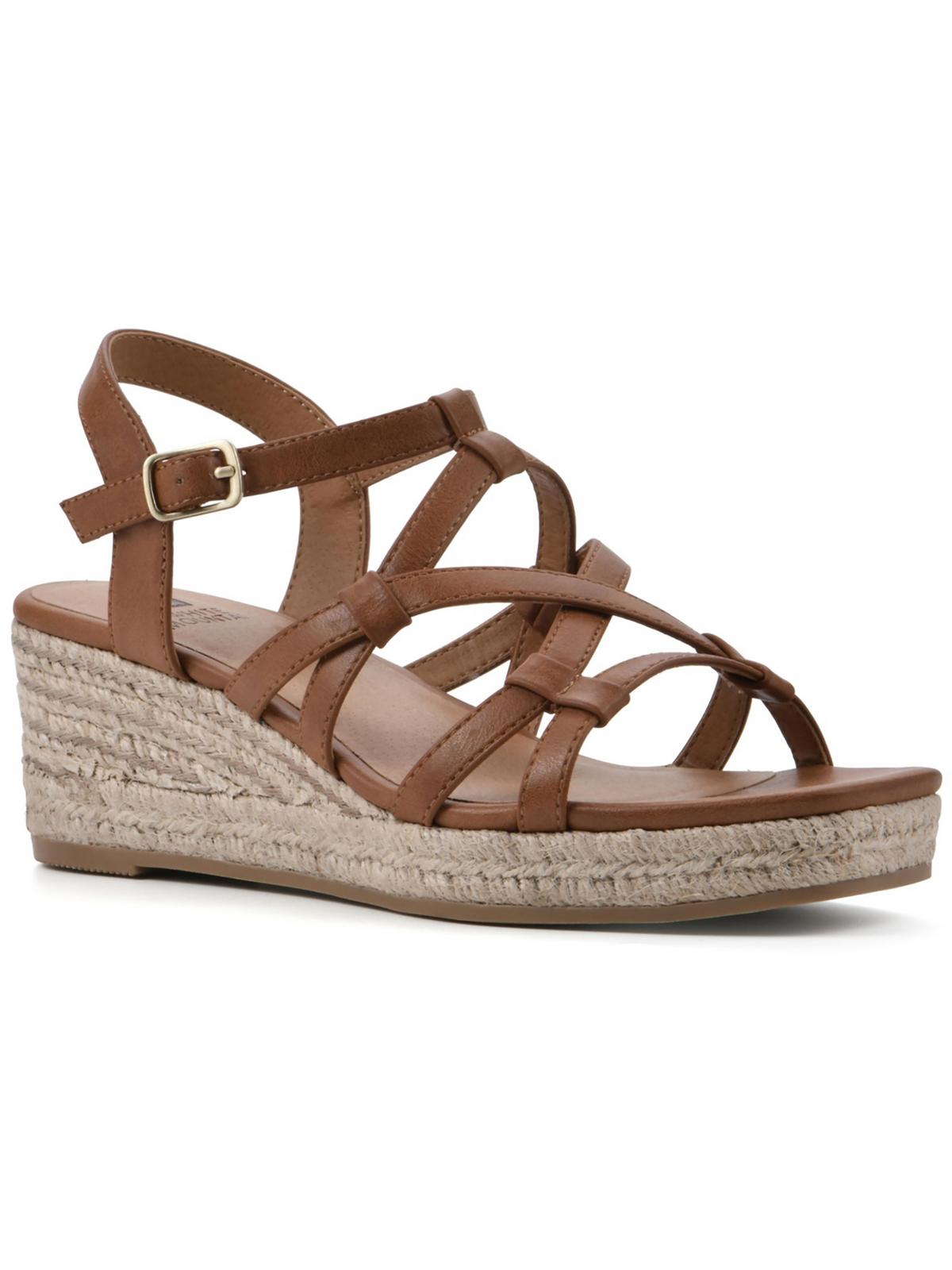 Swayze Womens Gladiator Square Open Toe Espadrilles