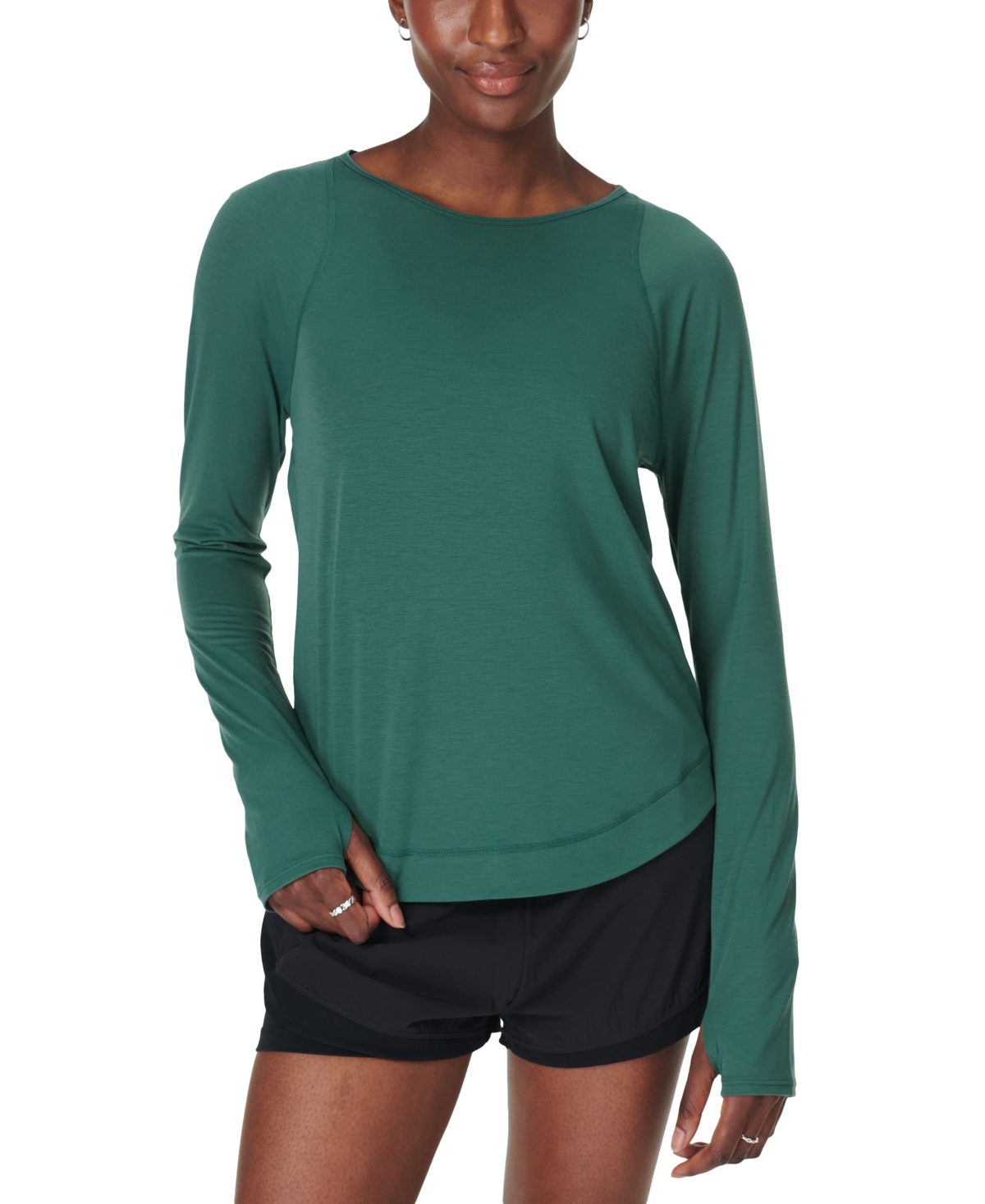 Sweaty Betty Women's Breathe Easy Long-Sleeve Top - Glade Green