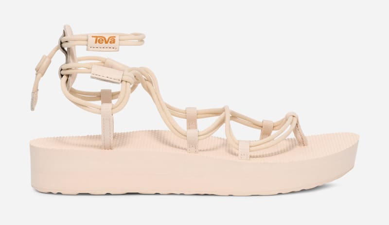 TEVA Women's Midform Infinity Sandals in White, Size 8