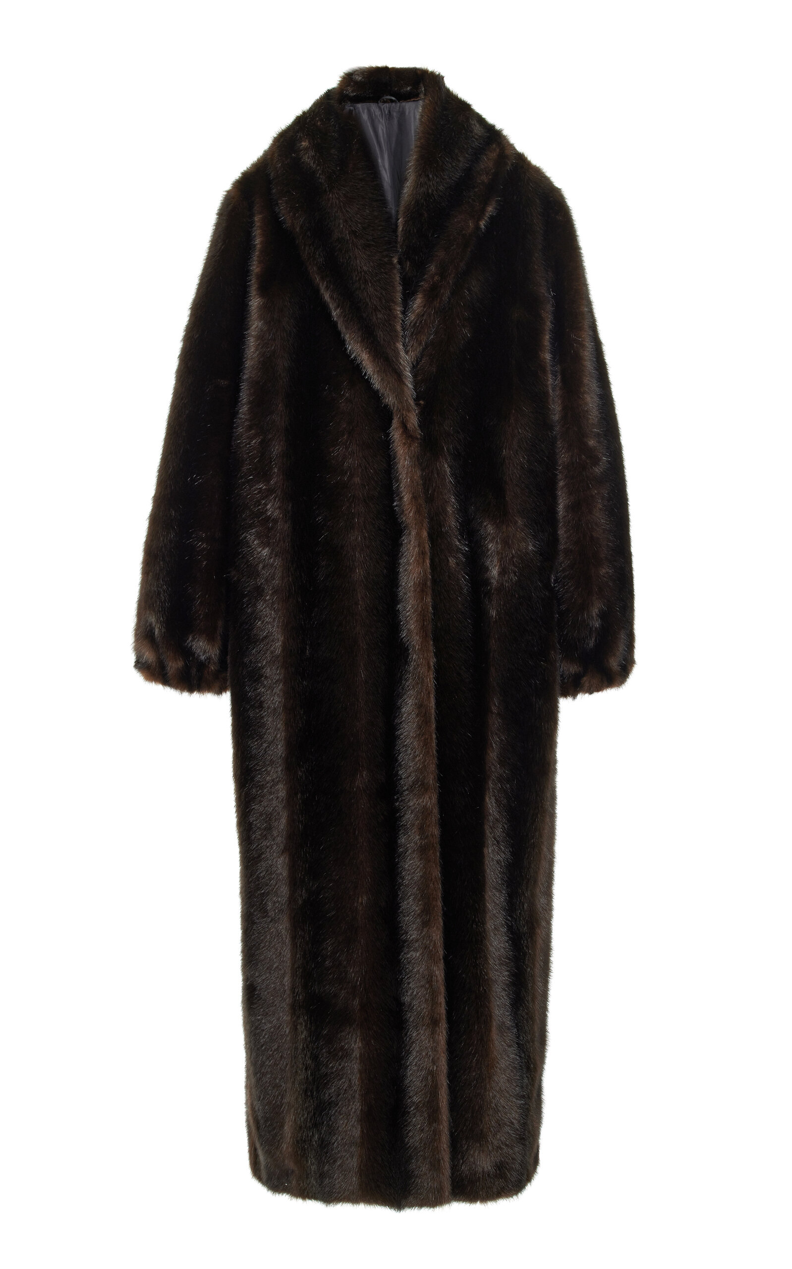 THE GARMENT - Dixie Faux-Fur Coat - Brown - UK 14 - Moda Operandi