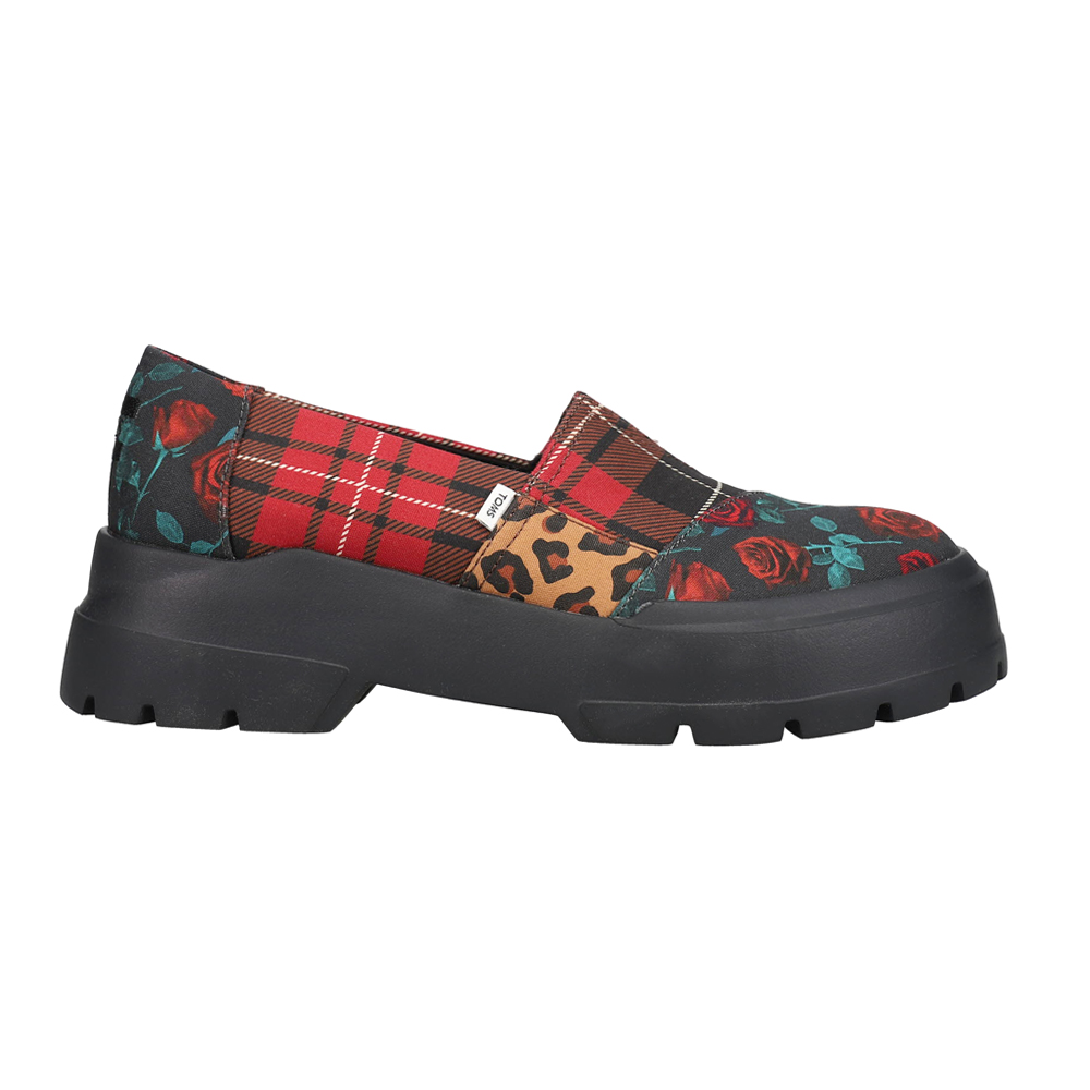 TOMS Alpargata Plaid Floral Leopard Lug Sole Loafers