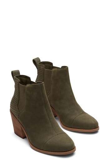 TOMS Everly Chelsea Boot in Medium Green at Nordstrom Rack, Size 6