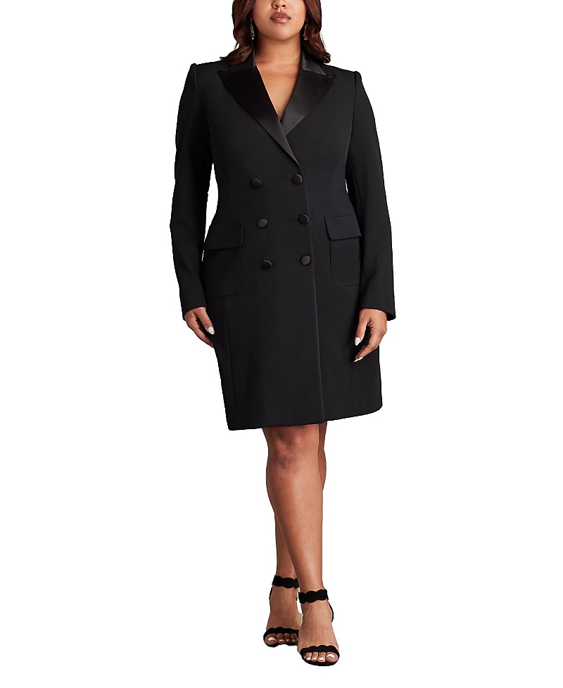 Tadashi Shoji McKay Double-Breasted Coat Dress - Plus Size