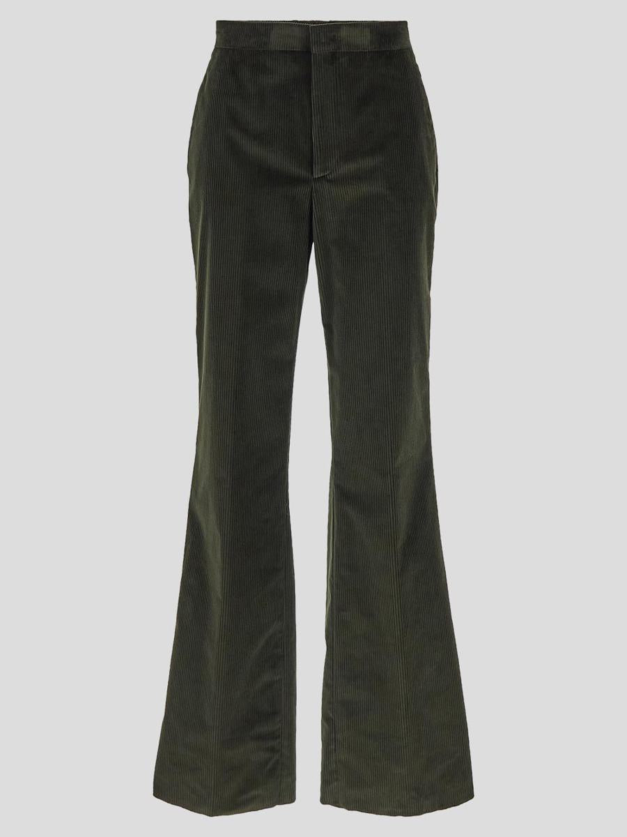 Tagliatore Flared Velvet Trousers