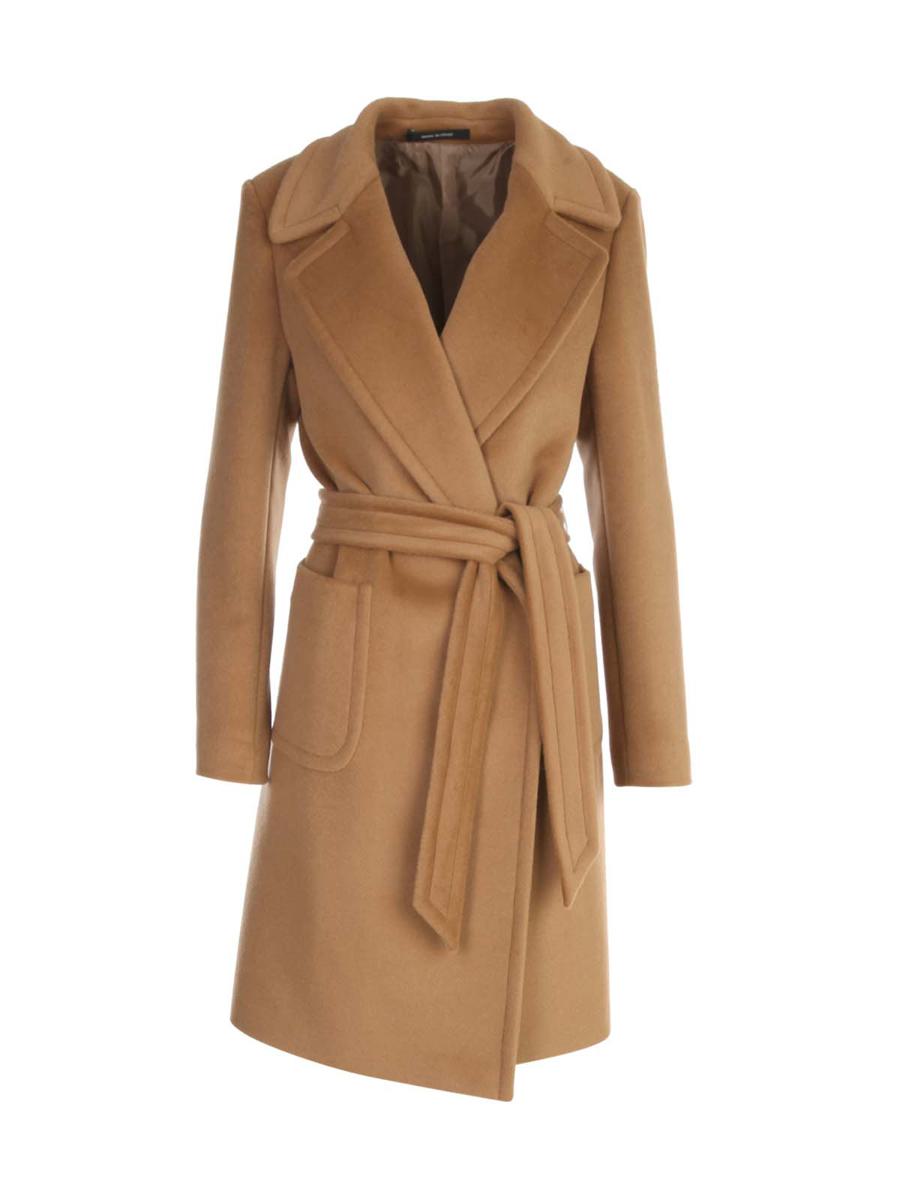 Tagliatore Long Coat W/Belt Clothing