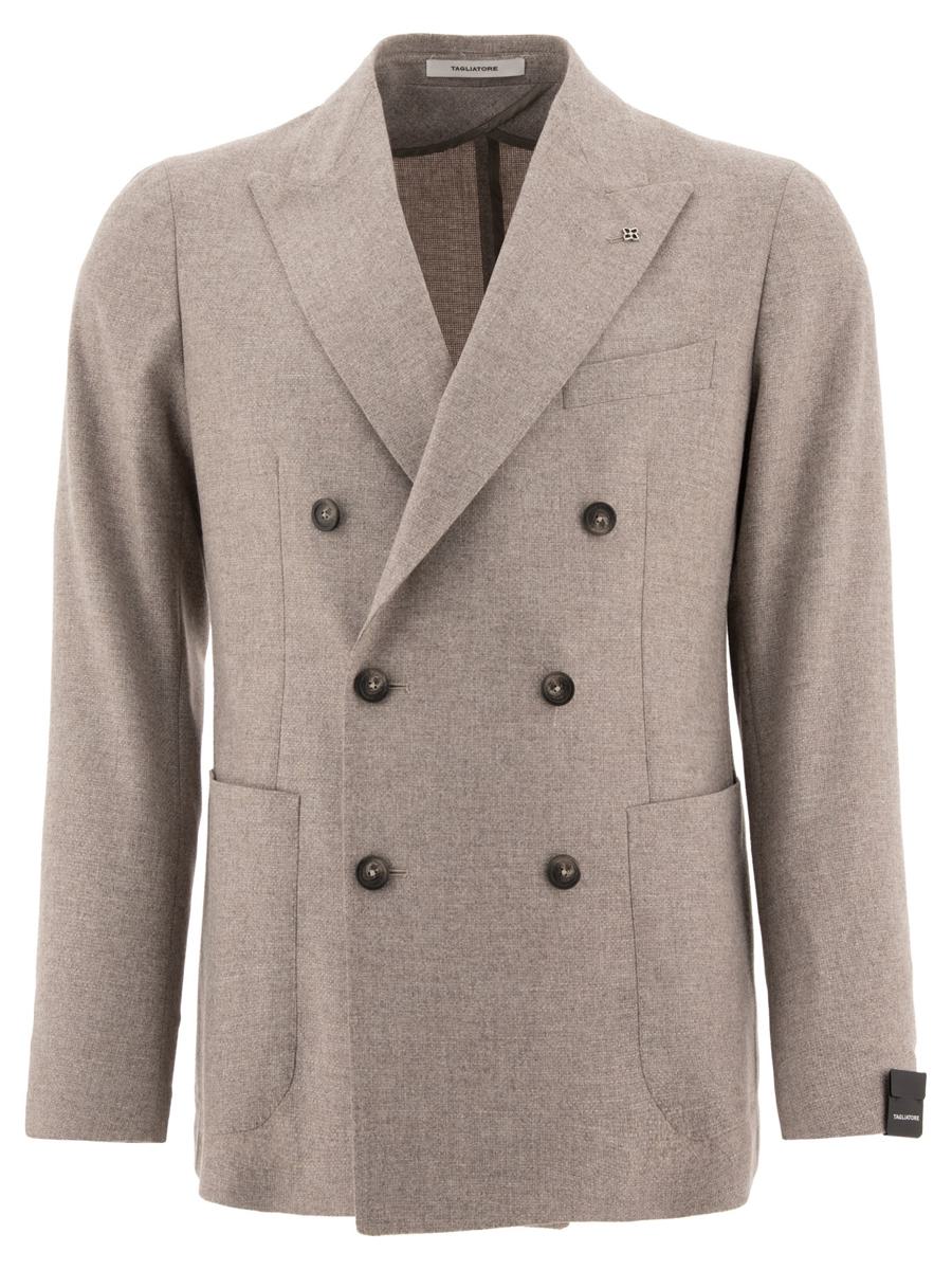 Tagliatore Wool Blend Double-Breasted Blazer