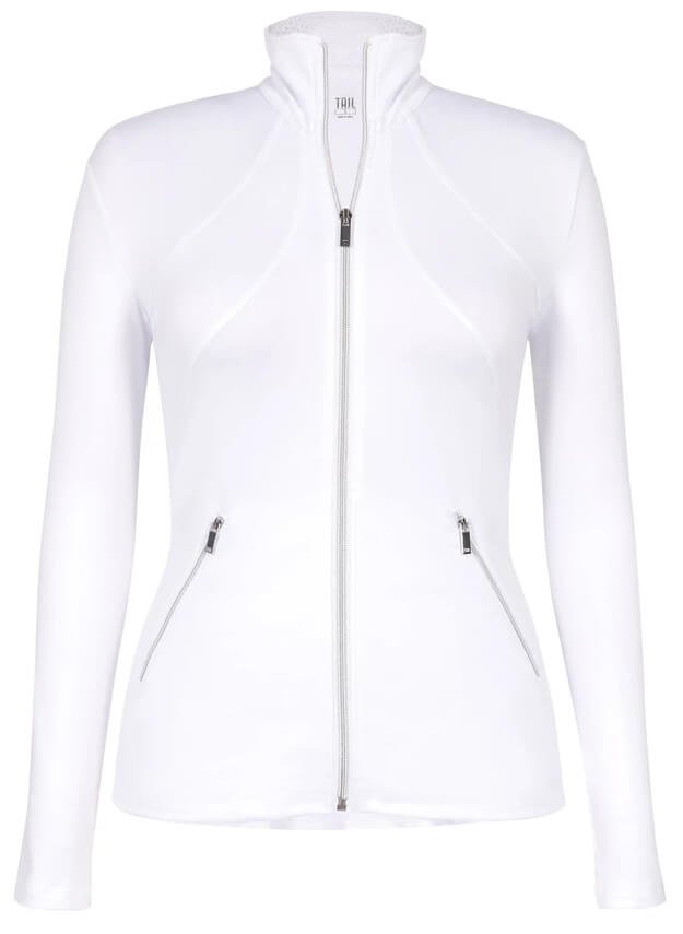 Tail Activewear Womens Rachel Golf Jacket - White, Size: XXL