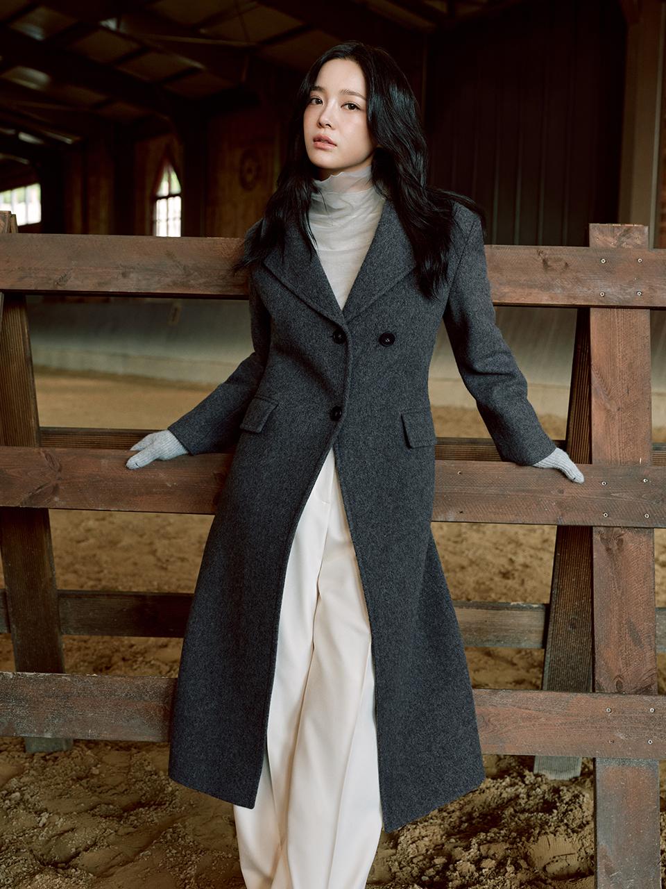 Tailored Single Button Japanese Wool Long Coat (ITOBWHC720)