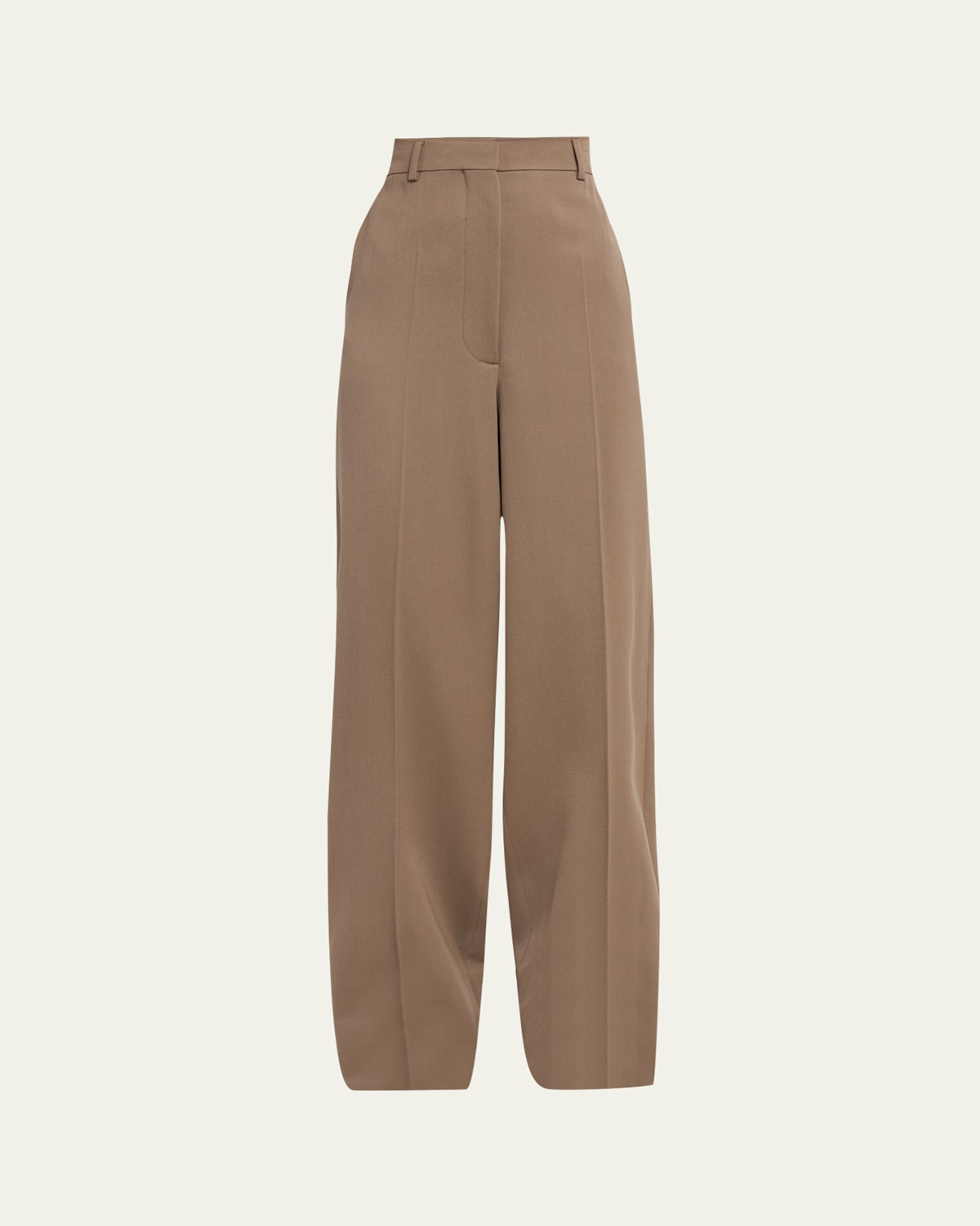 Tailored Wide Leg Wool Trousers