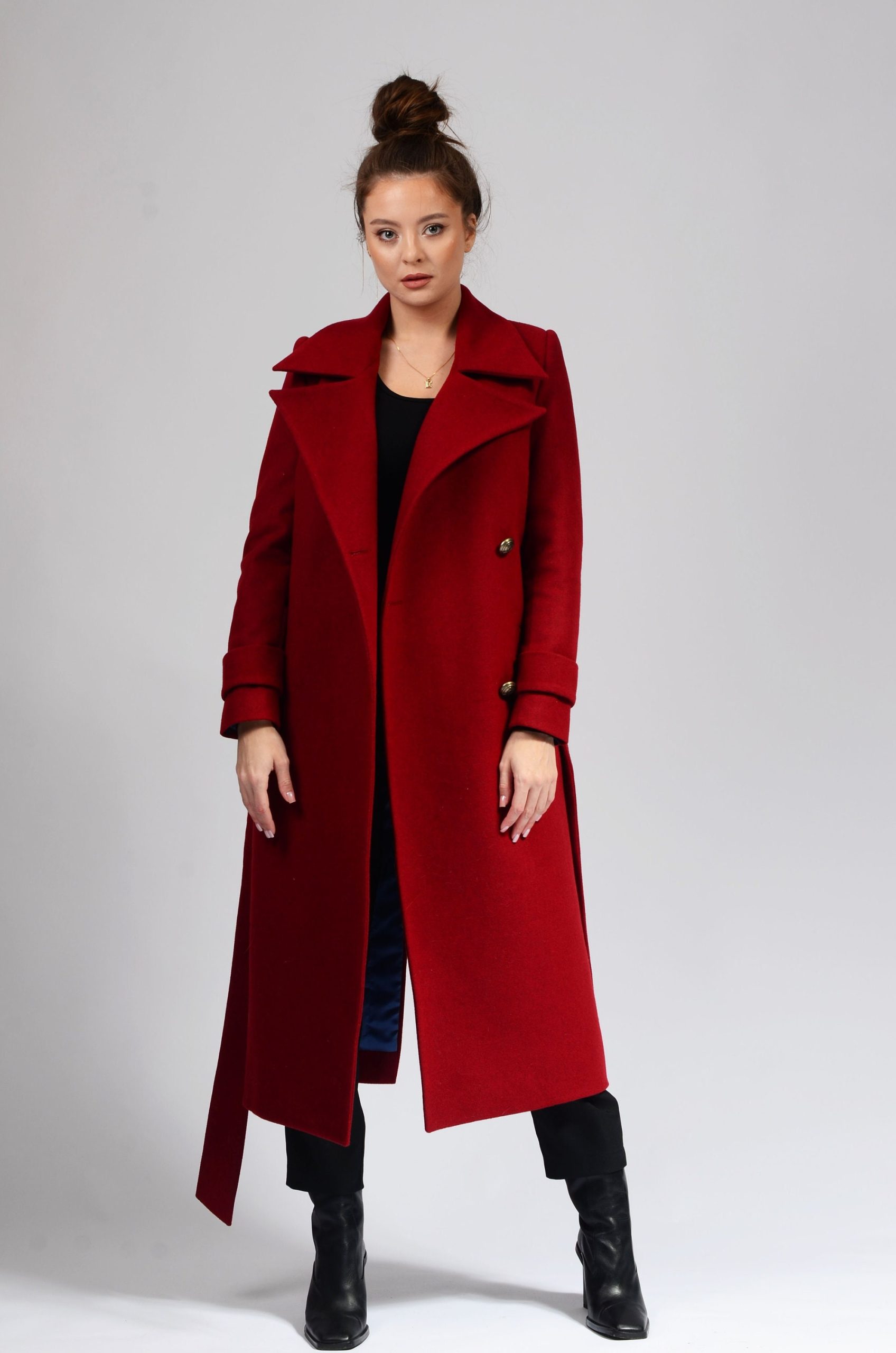 Tailored Winter Coat, Women's Wool Personalized Made To Order, Gift For Her | Romanita 3 Coat