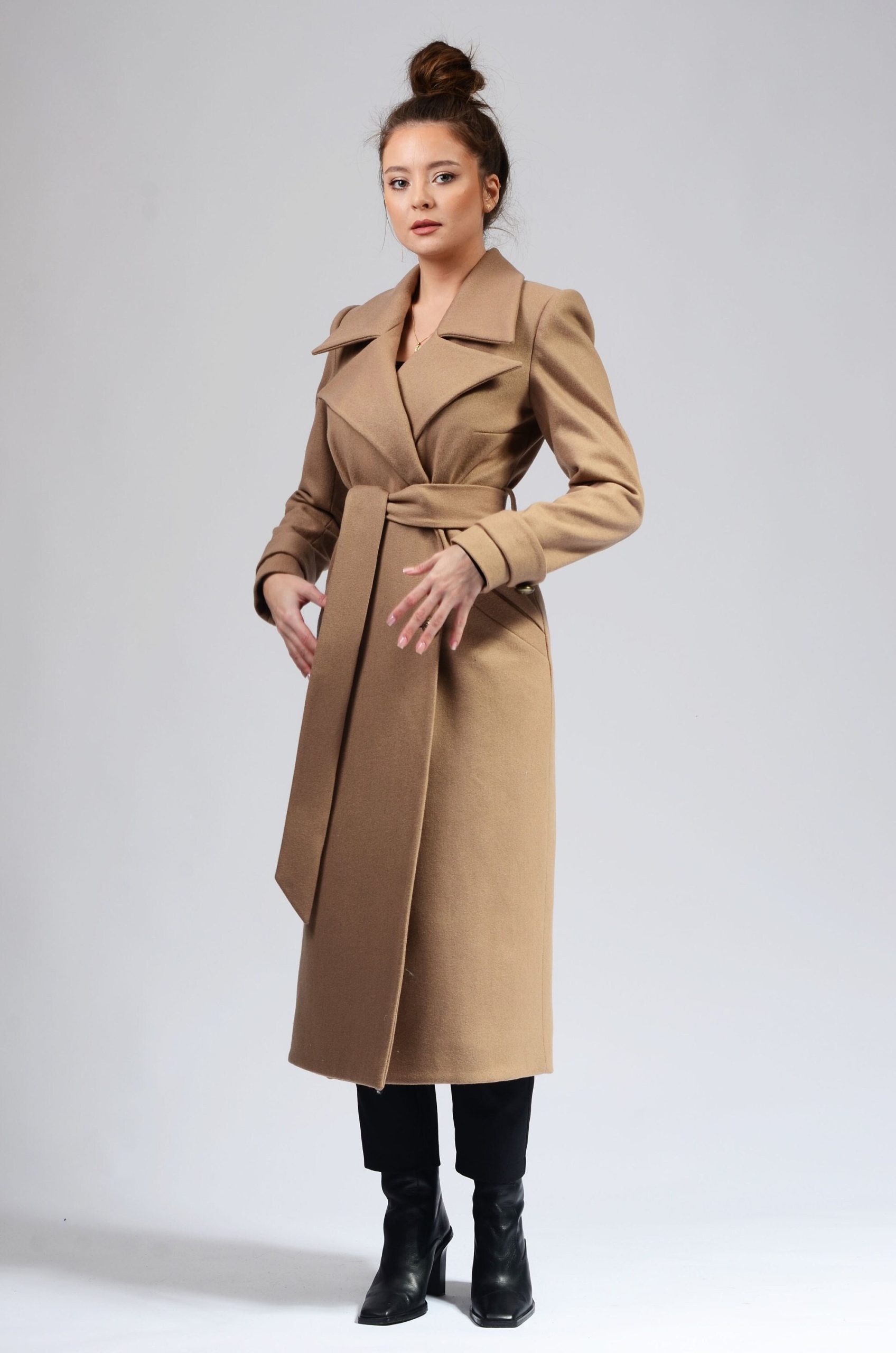 Tailored Winter Coat, Women's Wool Personalized Made To Order, Gift For Her | Romanita 3 Coat