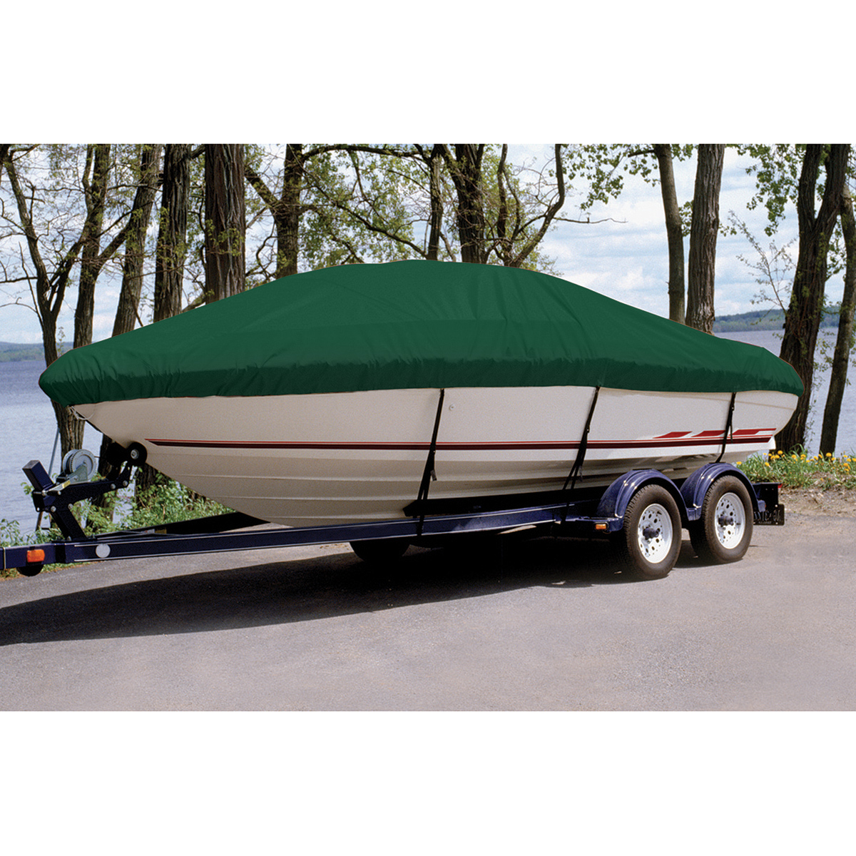 Taylor Made Trailerite Ultima Cover for Blazer 190 Pro V SC PTM O/B Boat Cover in Green Polyester Camping World