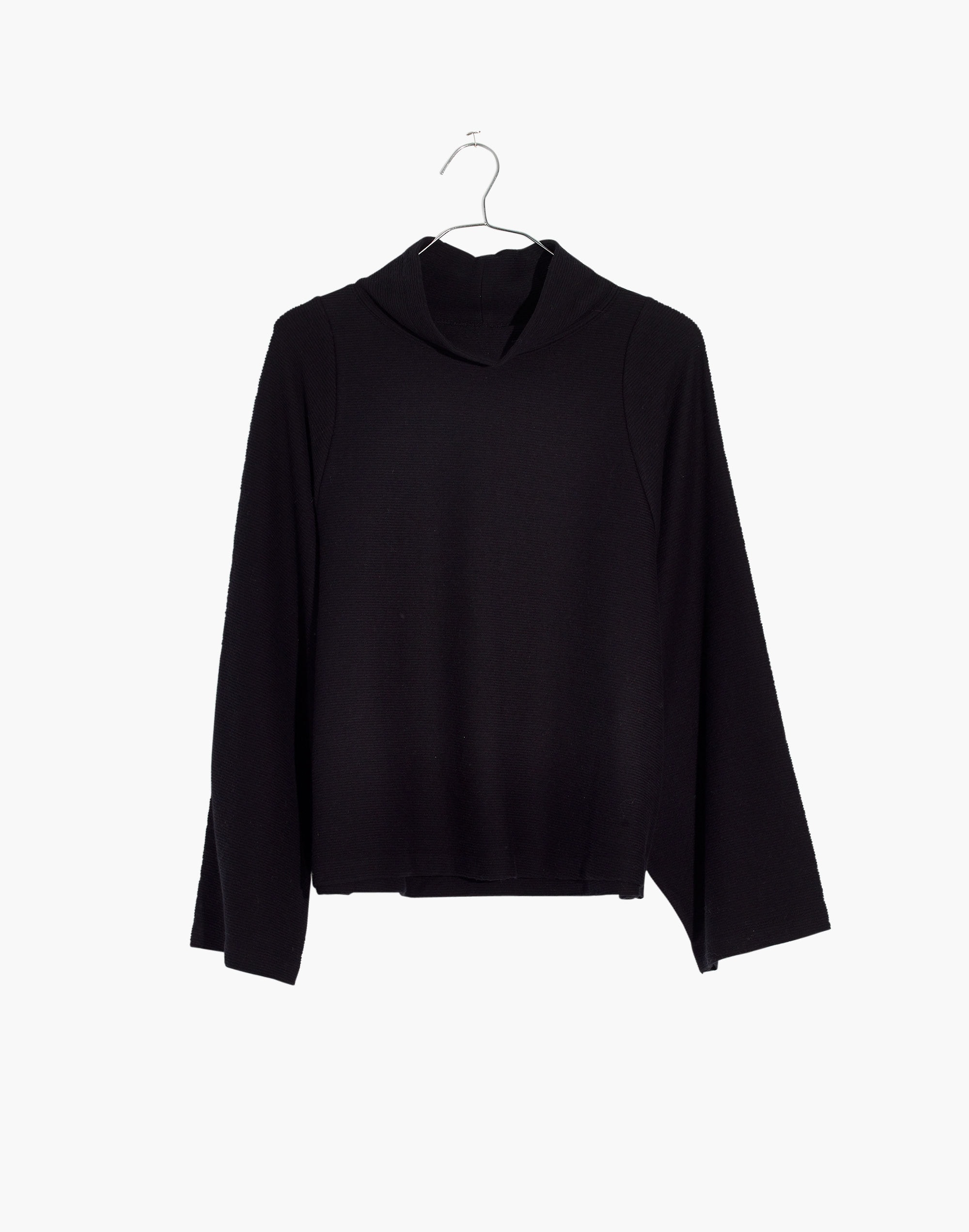 Texture & Thread Long-Sleeve Mockneck Top