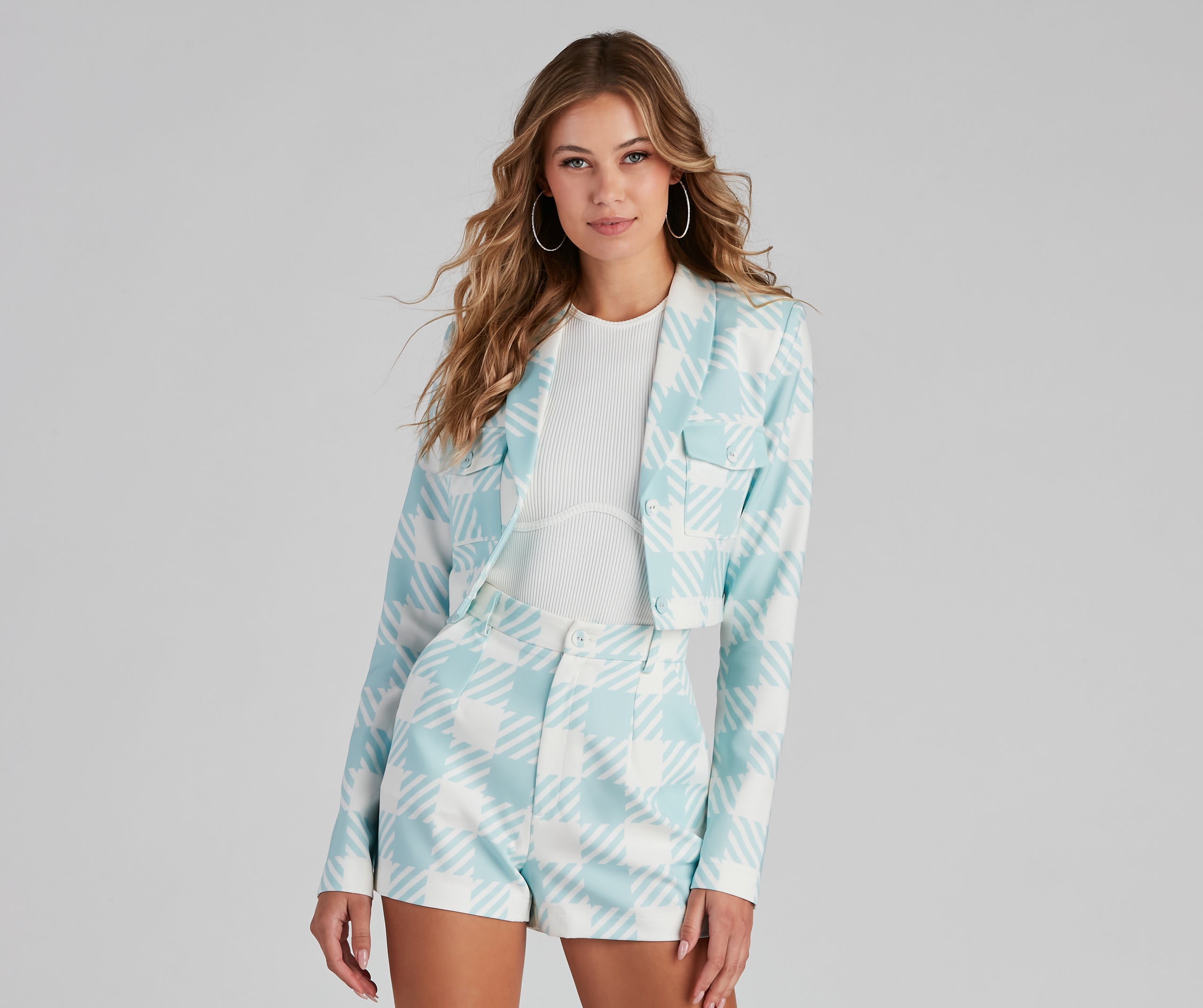 That Preppy Vibe Houndstooth Blazer