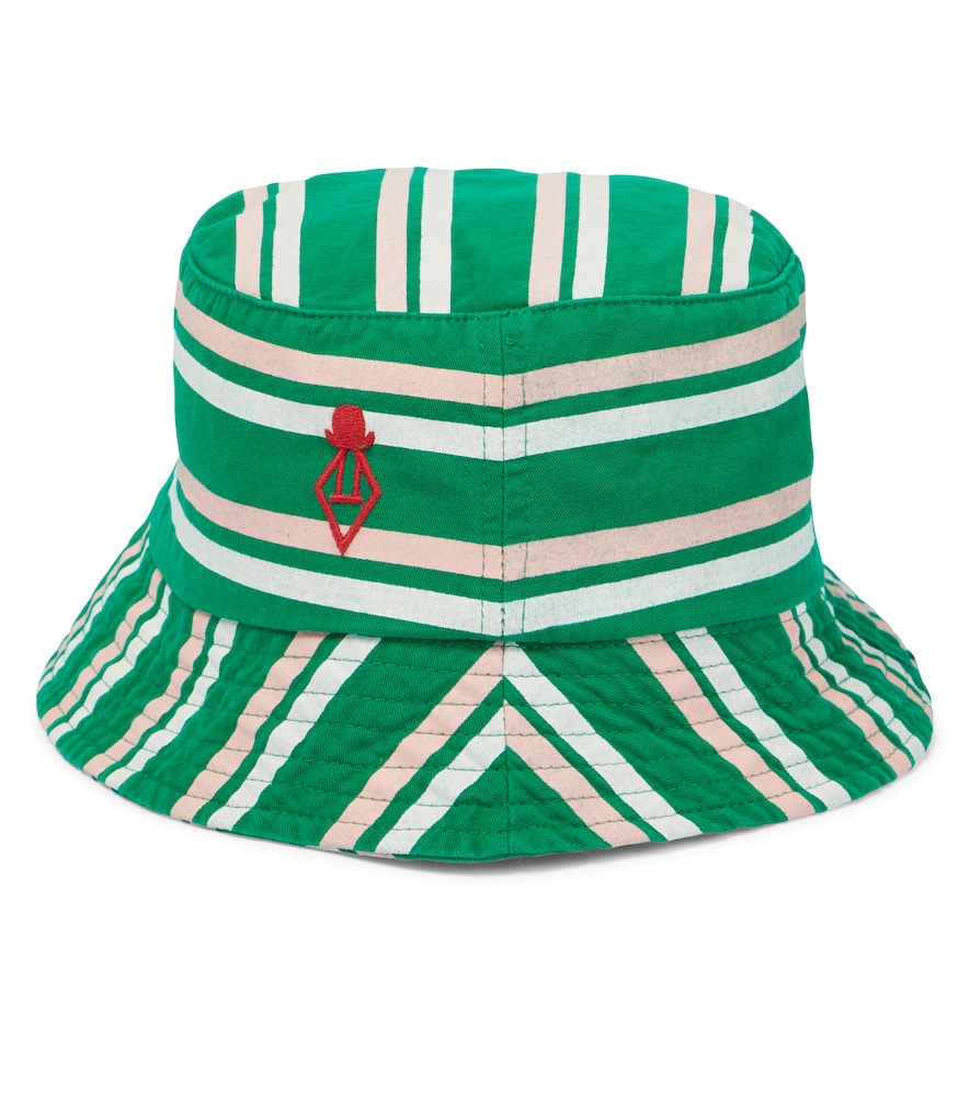 The Animals Observatory Starfish striped cotton bucket hat