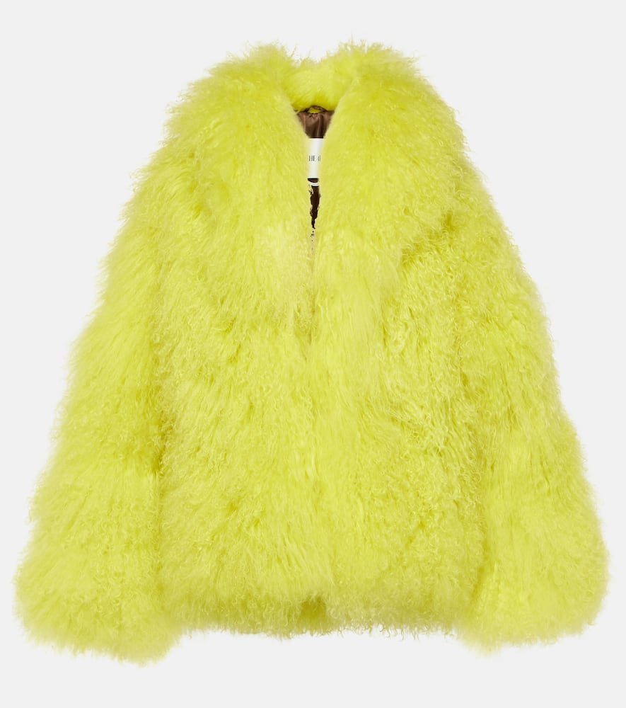 The Attico Faux fur cropped coat