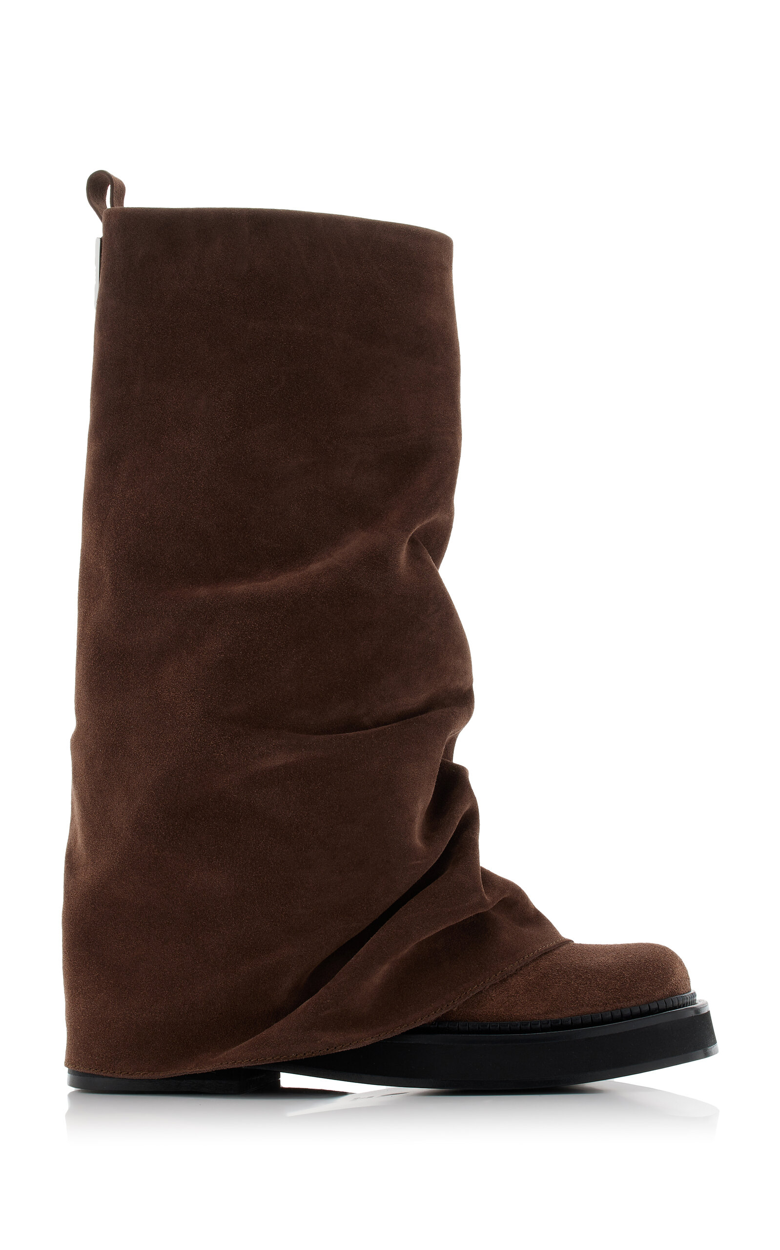 The Attico - Robin Suede Combat Boots - Brown - IT 38 - Moda Operandi