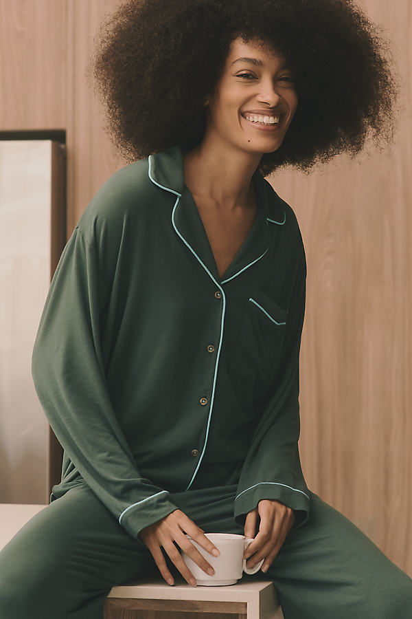 The Briar Piped Pajama Shirt: Long-Sleeve Edition