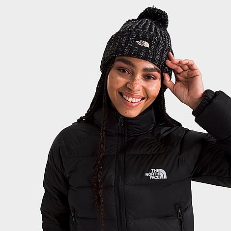 The North Face Inc Women's Cozy Chunky Cabin Beanie Hat in Black/TNF Black 100% Polyester