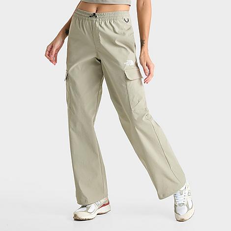 The North Face Inc Women's High-Waisted Cargo Pants in Green/Clay Grey Size Medium