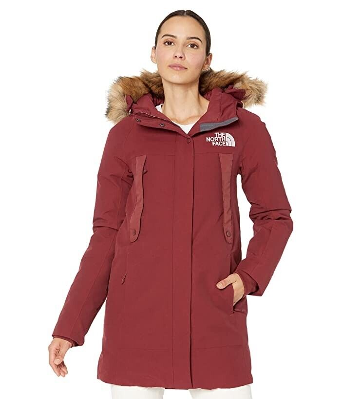 The North Face New Outerboroughs NF0A4R3J6R3 Women's Red Parka Jacket 2XL DTF947