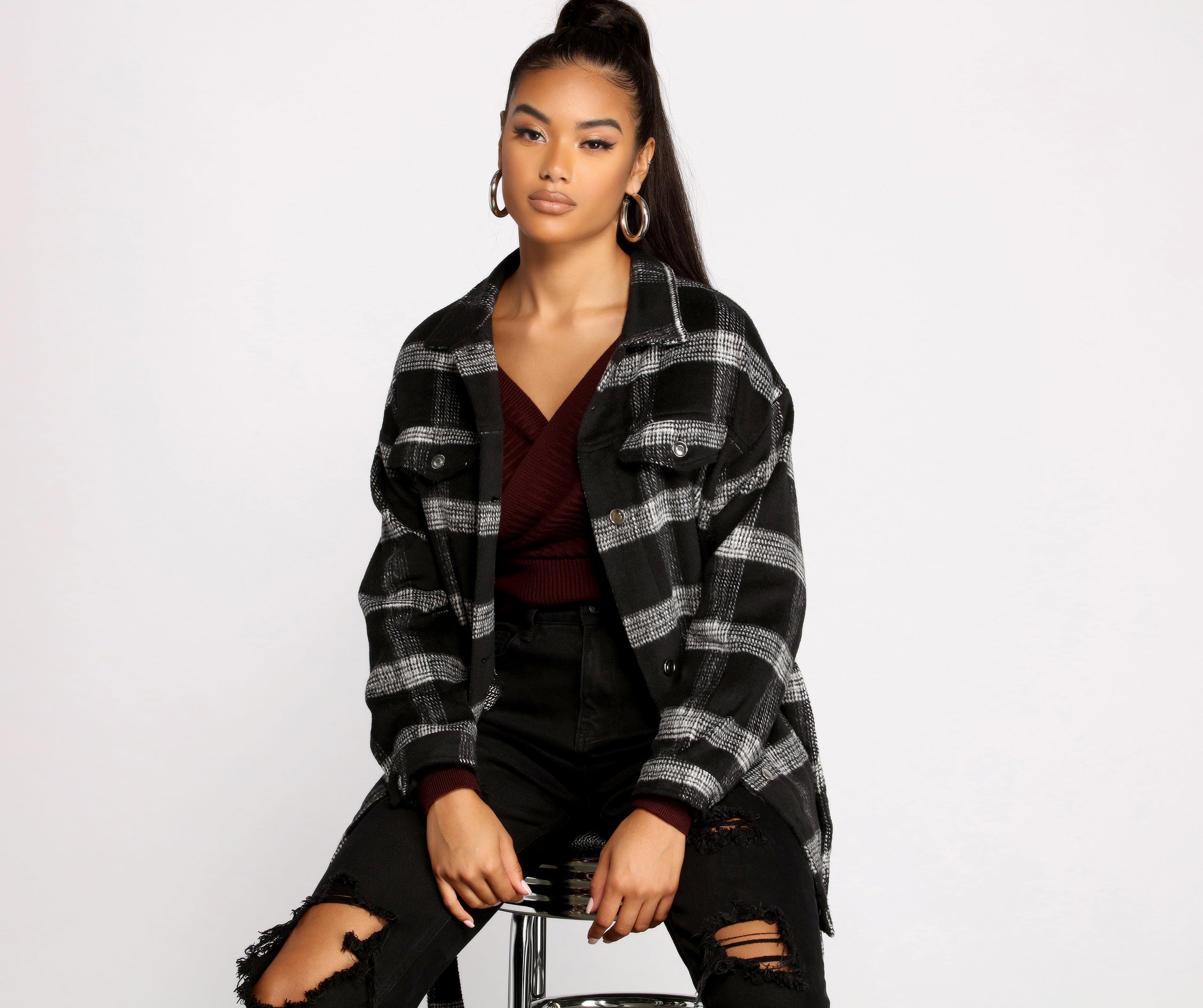 The One Belted Flannel Shacket