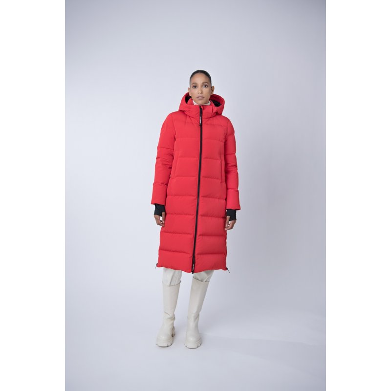 The Recycled Planet Women's Lungo Jacket Red Bright, X-Small - Women's Ski Outerwear at Academy Sports