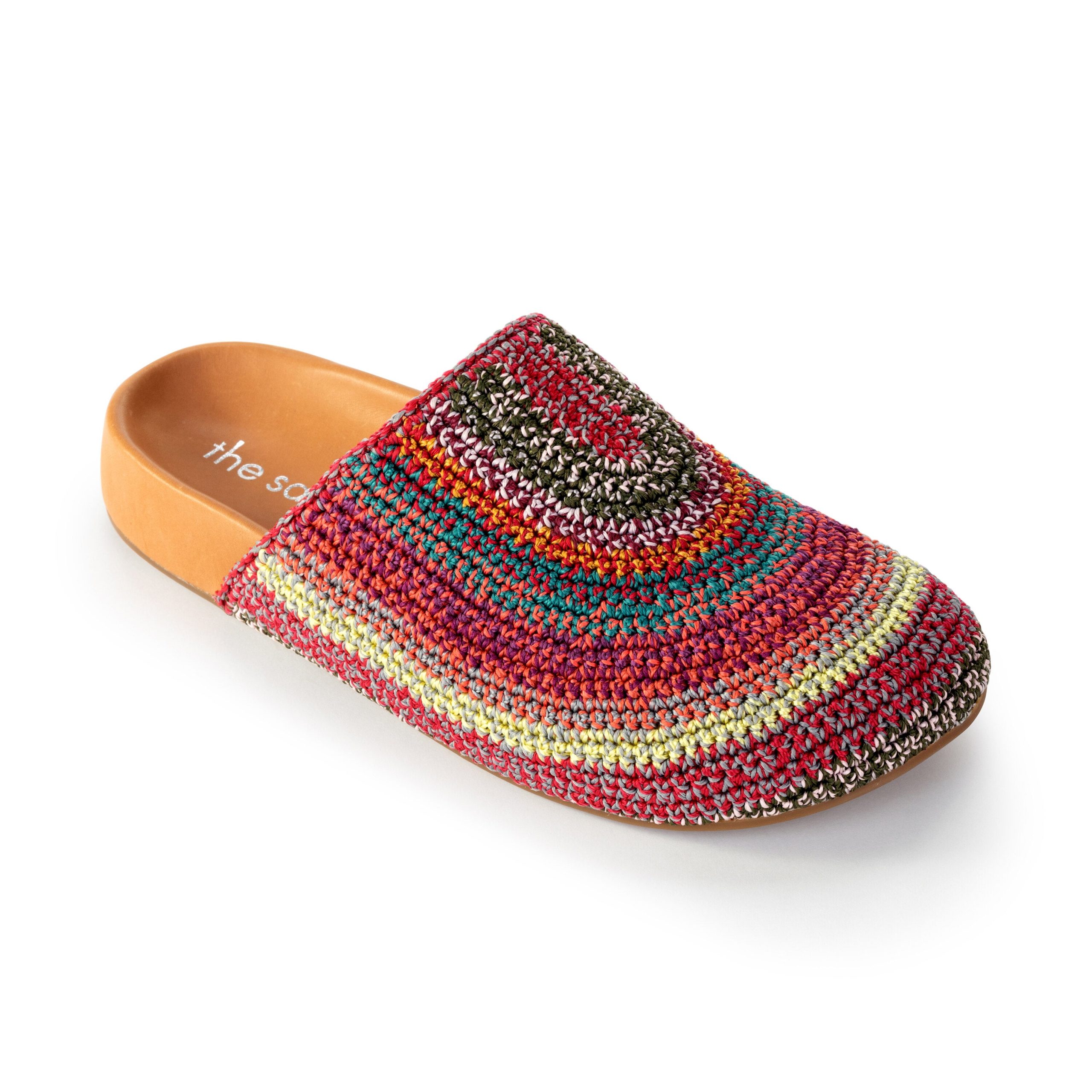 The Sak Bolinas Crochet Clogs Bag | Hand Crochet - Sunset Stripe Size 6