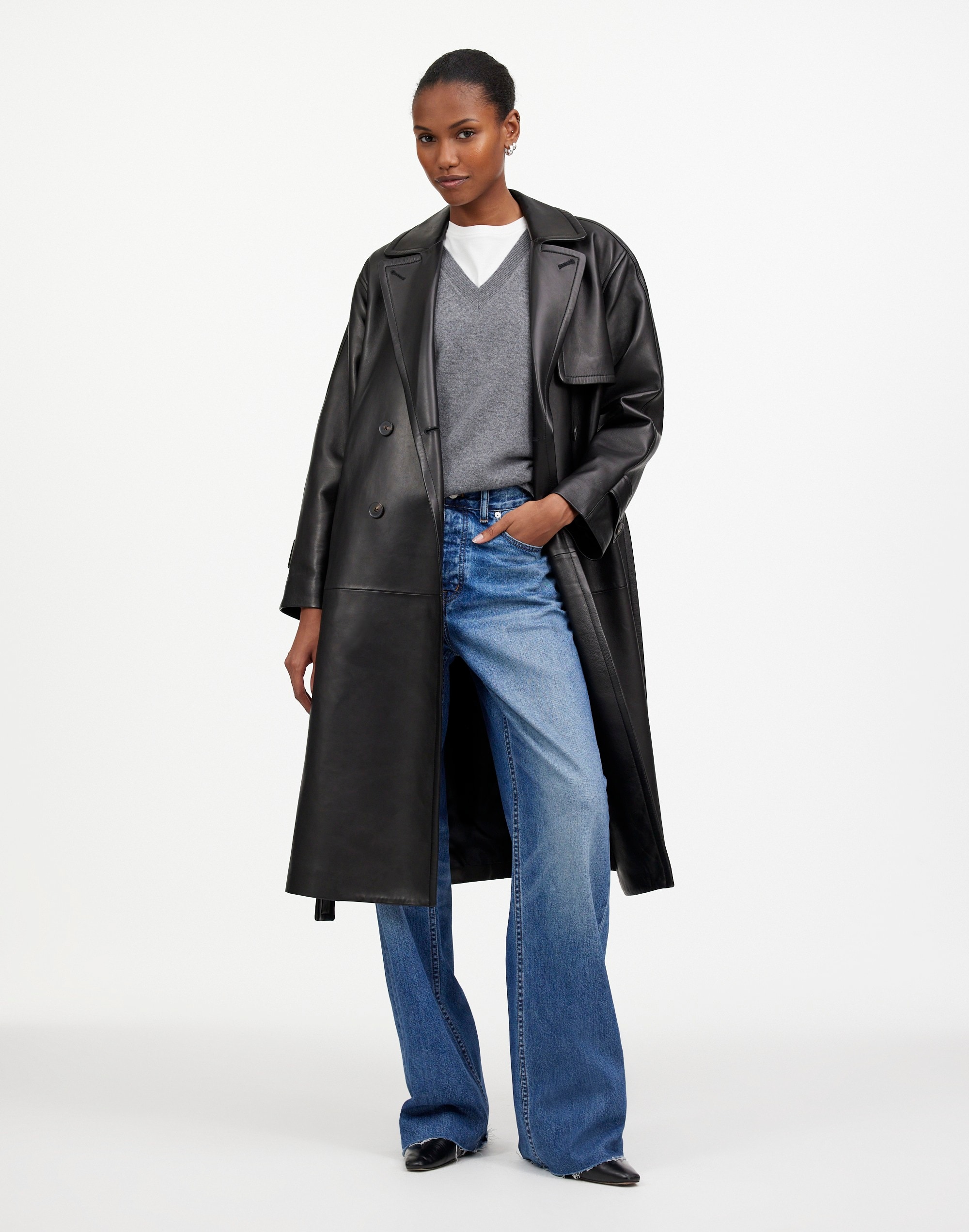 The Signature Trench Coat in Leather