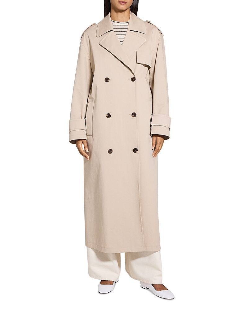 Theory Oversized Double Breasted Trench Coat