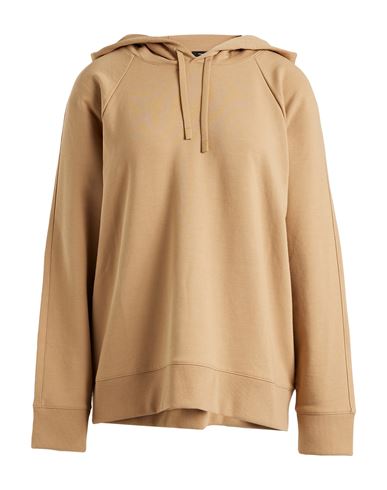 Theory Woman Sweatshirt Camel Size XS Polyester, Cotton, Viscose, Elastane