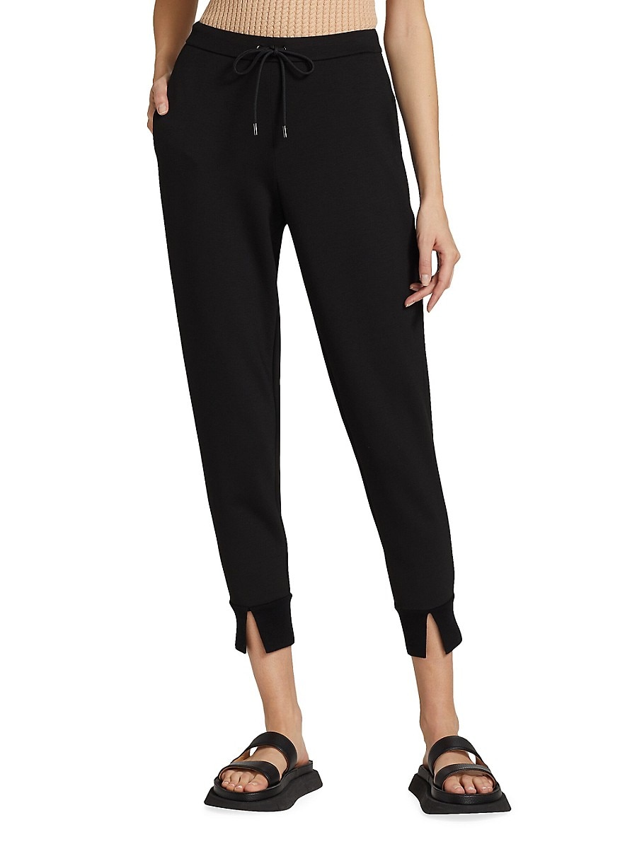 Theory Women's Slouchy Cropped Joggers - Black - Size XS