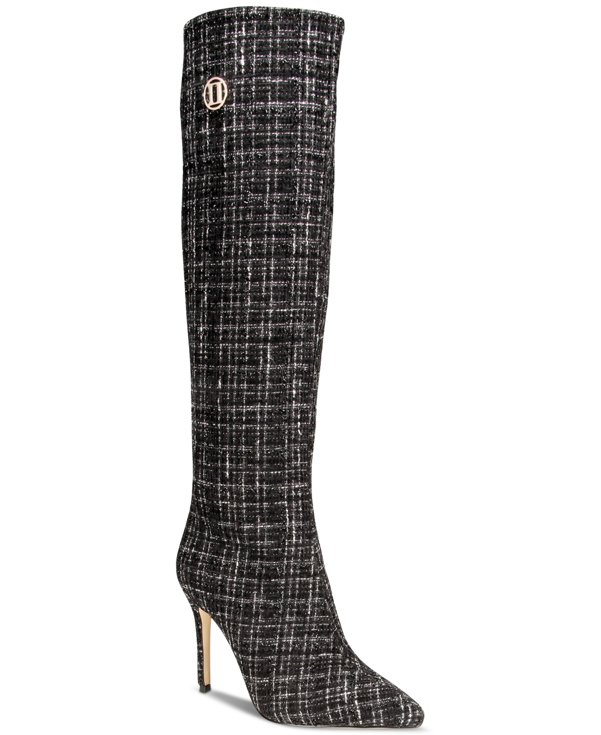 Things Ii Come Women's Lacorei Luxurious Tall Knee-High Boots - Black/White Plaid