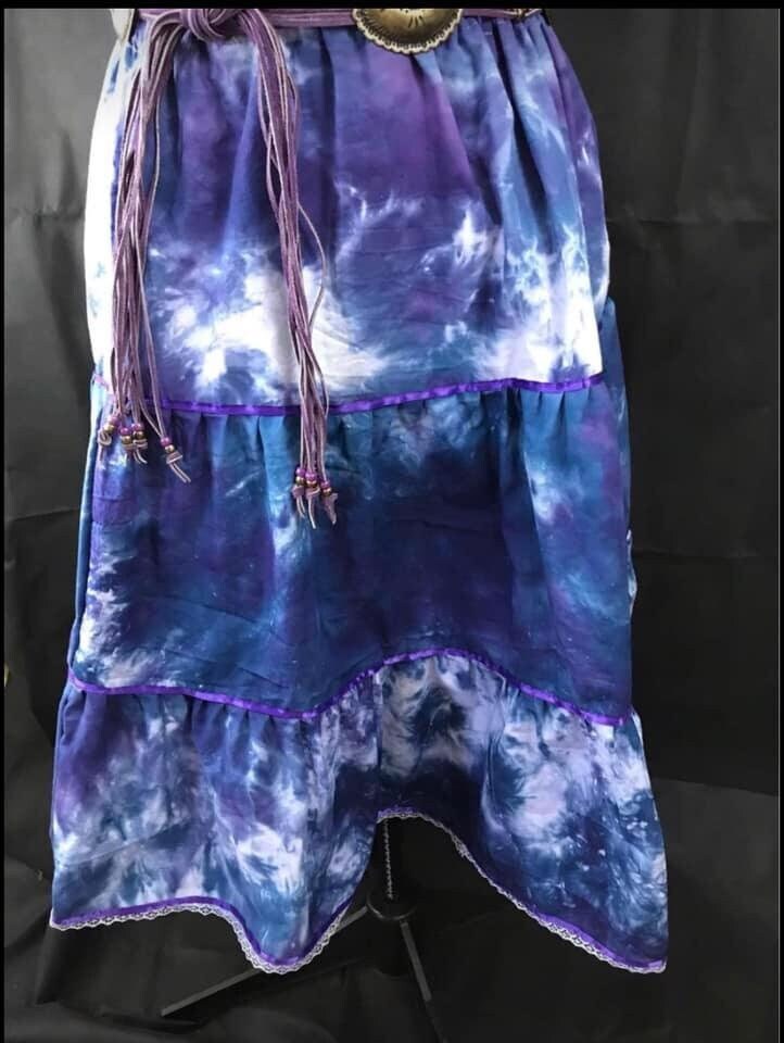 Tie Dye Three Tier Skirt