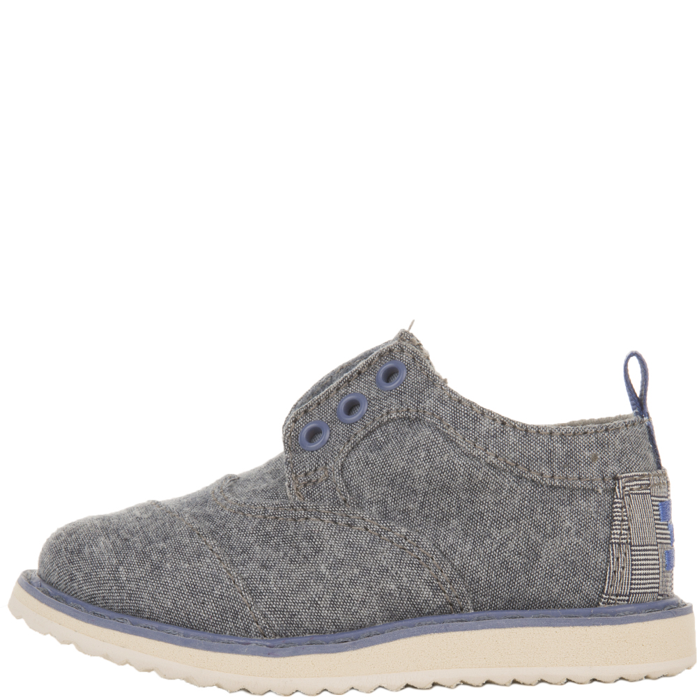 Tiny Toms: Brogues Blue Chambray Sneakers Blue